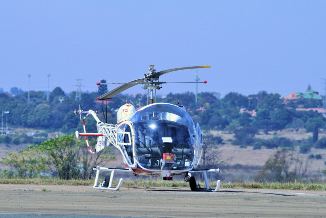 wildlife control helicopter image